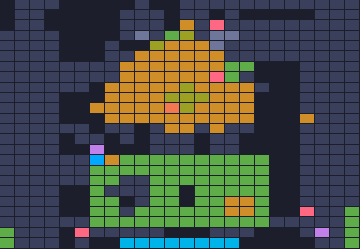 Color Block Jam Level 1831: Screenshot des Spielfelds