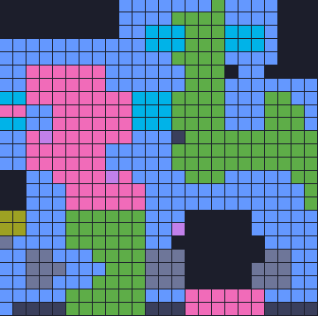 Color Block Jam Level 1817: Screenshot des Spielfelds