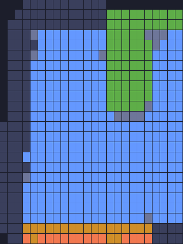 Color Block Jam Level: Screenshot des Spielfelds