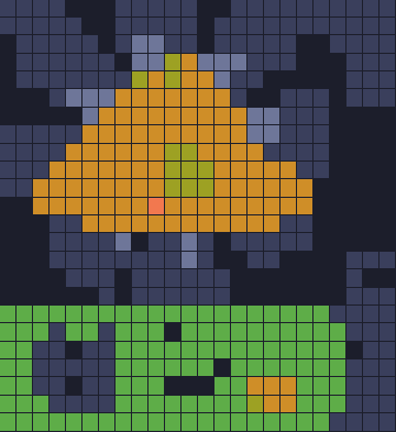 Color Block Jam Level 1824: Screenshot des Spielfelds