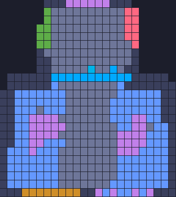 Color Block Jam Level 171: Screenshot des Spielfelds