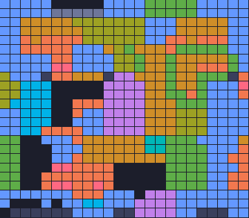 Color Block Jam уровень 1782: скриншот поля