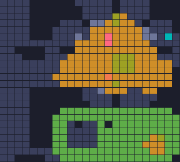 Color Block Jam уровень 1768: скриншот поля