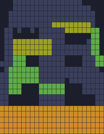 Color Block Jam Level: Screenshot des Spielfelds