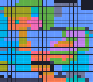 Color Block Jam уровень 1794: скриншот поля