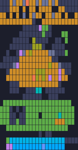 Color Block Jam Level 1845: Screenshot des Spielfelds