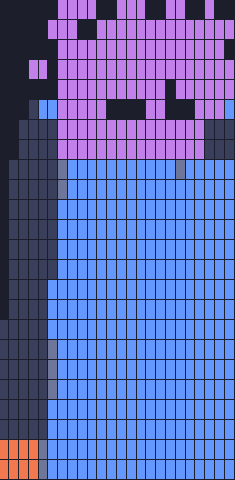 Color Block Jam Level: Screenshot des Spielfelds