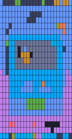 Color Block Jam Level 500: Screenshot des Spielfelds