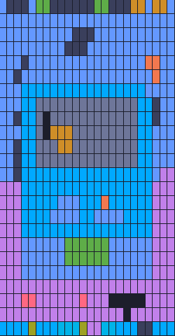 Color Block Jam Level: Screenshot des Spielfelds