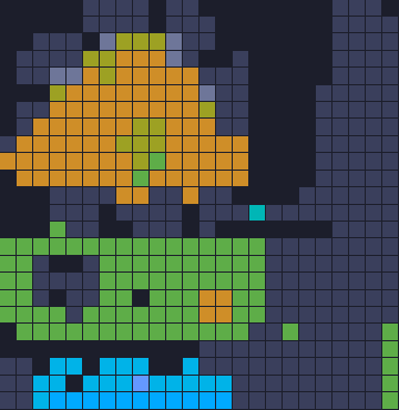 Color Block Jam Level 1816: Screenshot des Spielfelds