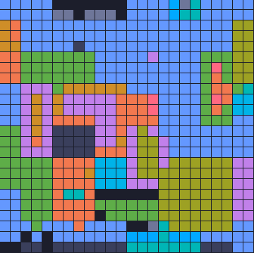 Color Block Jam уровень 1783: скриншот поля