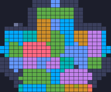 Color Block Jam Level 563: Screenshot des Spielfelds