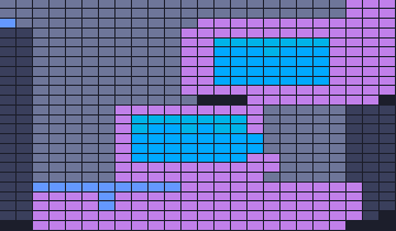 Color Block Jam Level: Screenshot des Spielfelds