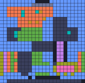 Color Block Jam Level 1833: Screenshot des Spielfelds