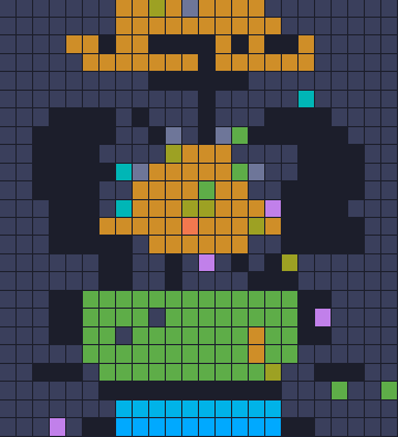 Color Block Jam Level 1825: Screenshot des Spielfelds
