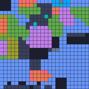Color Block Jam уровень 1772: скриншот поля