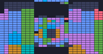 Color Block Jam Level 181: Screenshot des Spielfelds