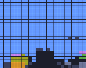 Color Block Jam Level 1802: Screenshot des Spielfelds