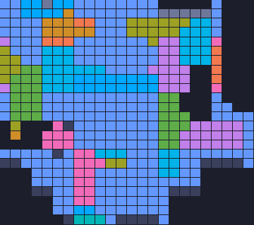 Color Block Jam уровень 1776: скриншот поля