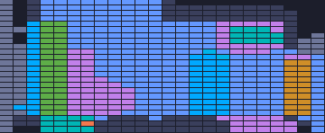 Color Block Jam Level: Screenshot des Spielfelds