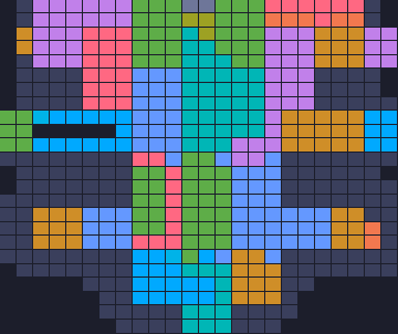 Color Block Jam Level 638: Screenshot des Spielfelds