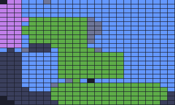 Color Block Jam Level: Screenshot des Spielfelds