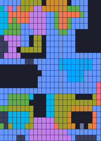 Color Block Jam уровень 1785: скриншот поля