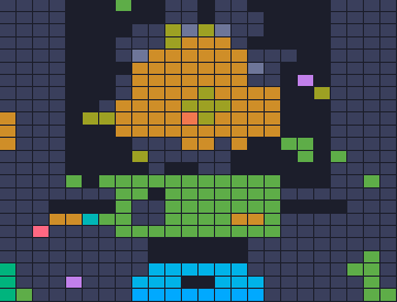 Color Block Jam Level 1836: Screenshot des Spielfelds
