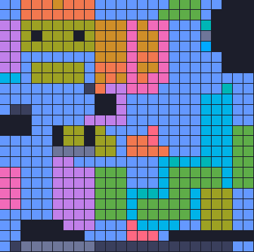 Color Block Jam уровень 1799: скриншот поля