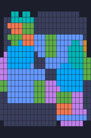 Color Block Jam Level: Screenshot des Spielfelds