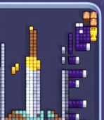 Pixel Flow level 836: screenshot of the board