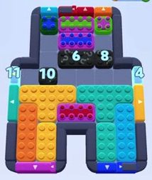 Color Block Jam 레벨 1108 / 1147 / 1149 / 2053: 보드 스크린샷