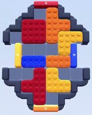 Color Block Jam Level 19 / 17 / 18: Screenshot des Spielfelds