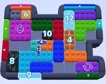 Color Block Jam 레벨 1367 / 1390 / 2275: 보드 스크린샷