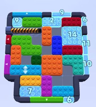 Color Block Jam level 1391 / 1394: screenshot of the board