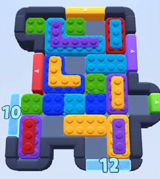Color Block Jam nivel 480: captura del tablero