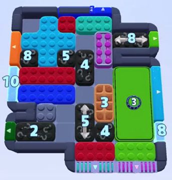 Color Block Jam level 1375 / 1385 / 1427 / 1429: screenshot of the board