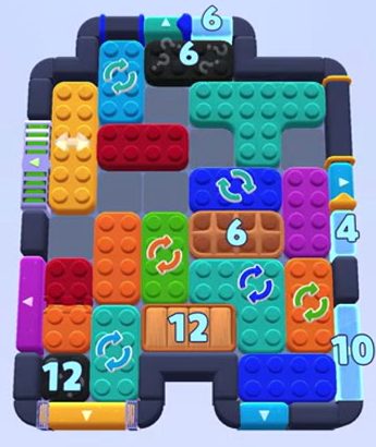 Color Block Jam bölümü: tahtanın ekran görüntüsü