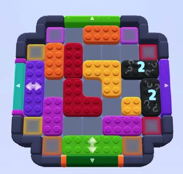 Color Block Jam level 1180 / 1182: screenshot of the board