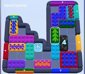 Color Block Jam level 1098: screenshot of the board