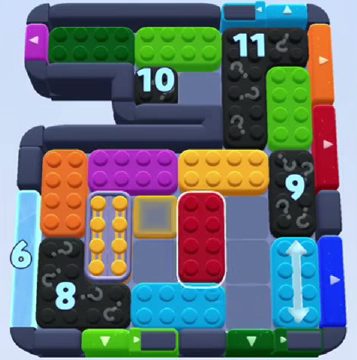 Color Block Jam nivel 1033 / 1035: captura del tablero