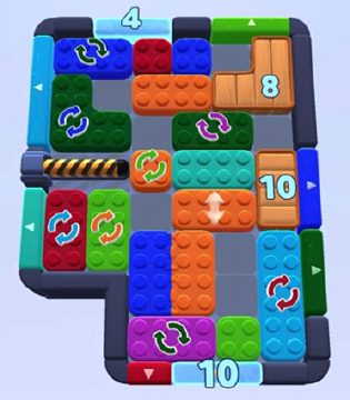 Color Block Jam level 1299 / 1302: screenshot of the board