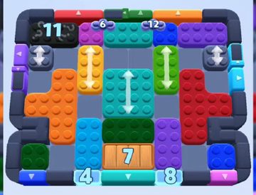 Color Block Jam level 710 / 703: screenshot of the board