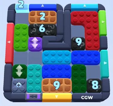Color Block Jam niveau 936 : capture du plateau