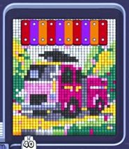 Pixel Flow fase 1730: print do tabuleiro