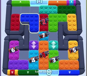 Color Block Jam уровень 779: скриншот поля