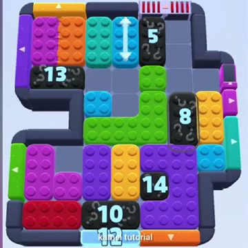 Color Block Jam level 788: screenshot of the board