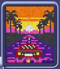 Pixel Flow level 841: screenshot of the board