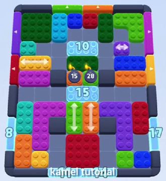 Color Block Jam level 299 / 687: screenshot of the board