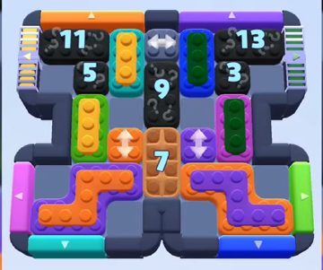 Color Block Jam nivel 879 / 1788: captura del tablero